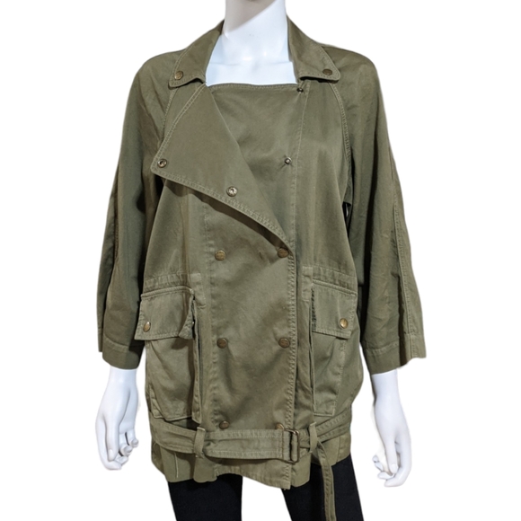 Current/Elliot Military Green Infantry Jacket, 0 - Picture 7 of 12